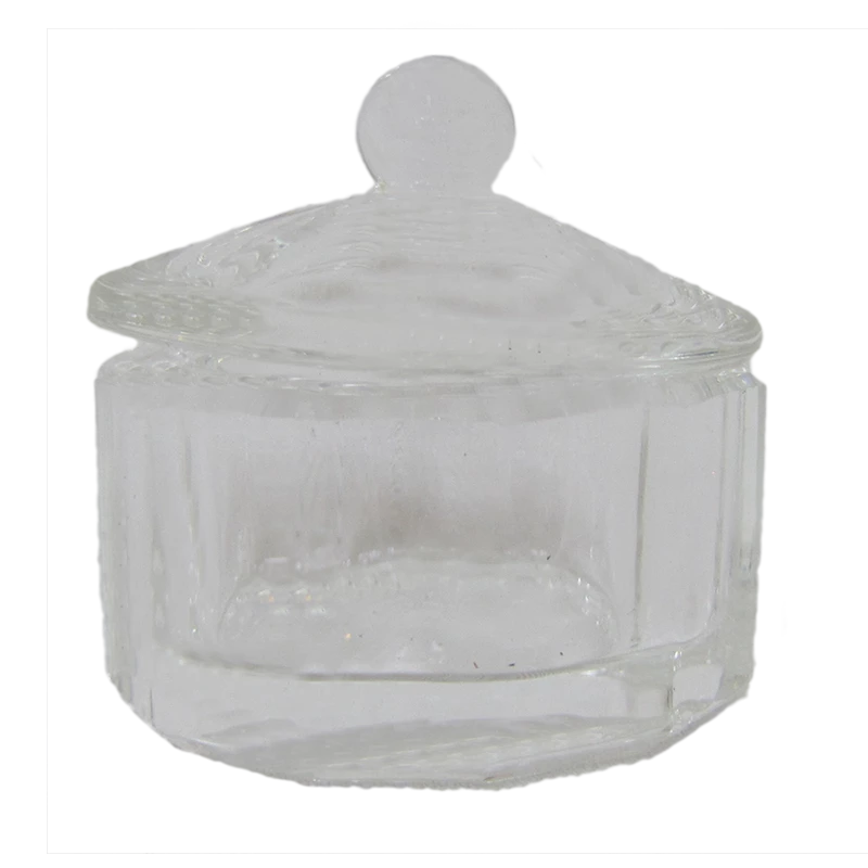 Contenant Cristal pour Poudre acrylique Hexagone