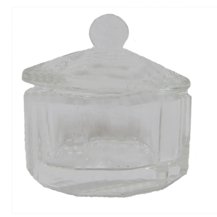 Contenant Cristal pour Poudre acrylique Hexagone