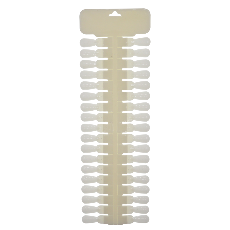 Natural Plastic Nail Color Chart - 36 Interchangeable Tips