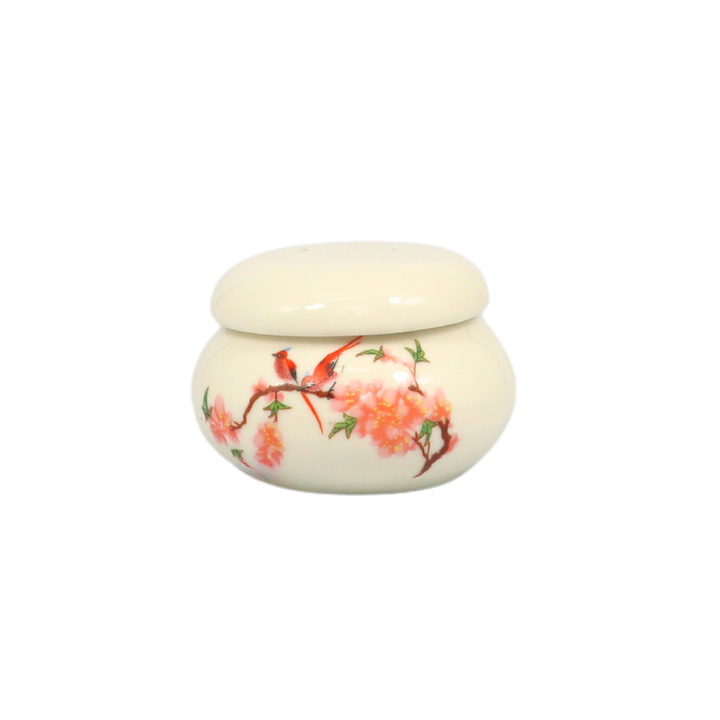 Round Ceramic Nail Cup for Acrylic Liquid White (47mm diam.)