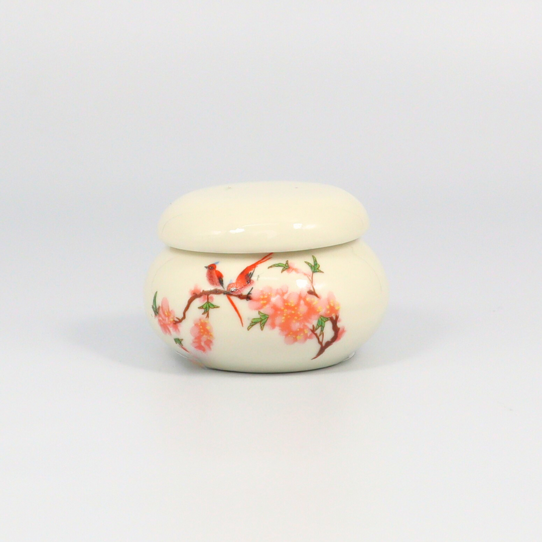 Round Ceramic Nail Cup for Acrylic Liquid White (47mm diam.)