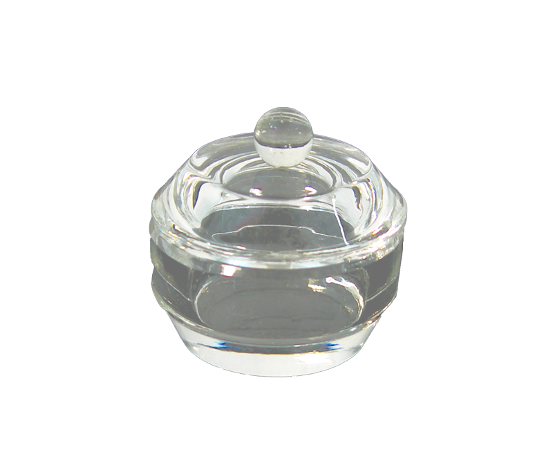 Contenant Cristal pour Poudre Rond Lisse