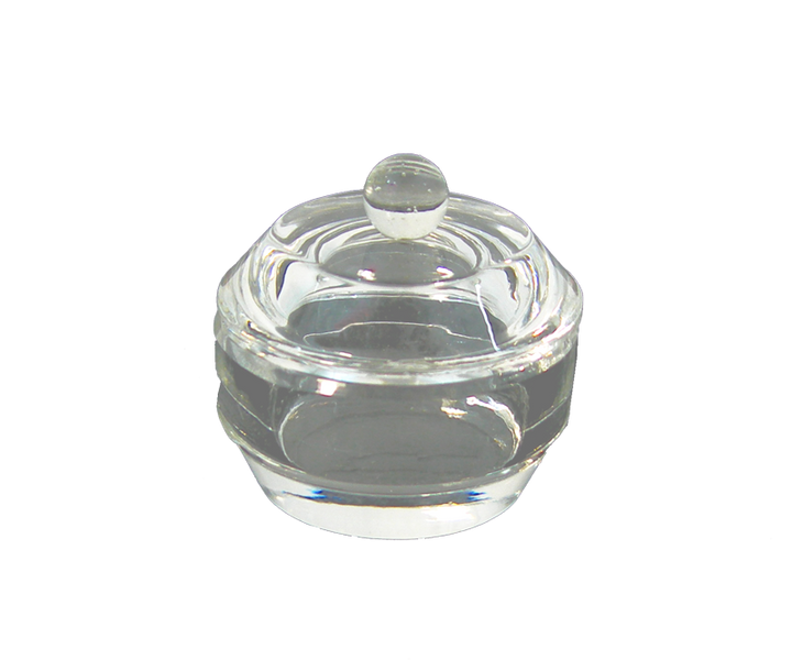 Contenant Cristal pour Poudre Rond Lisse