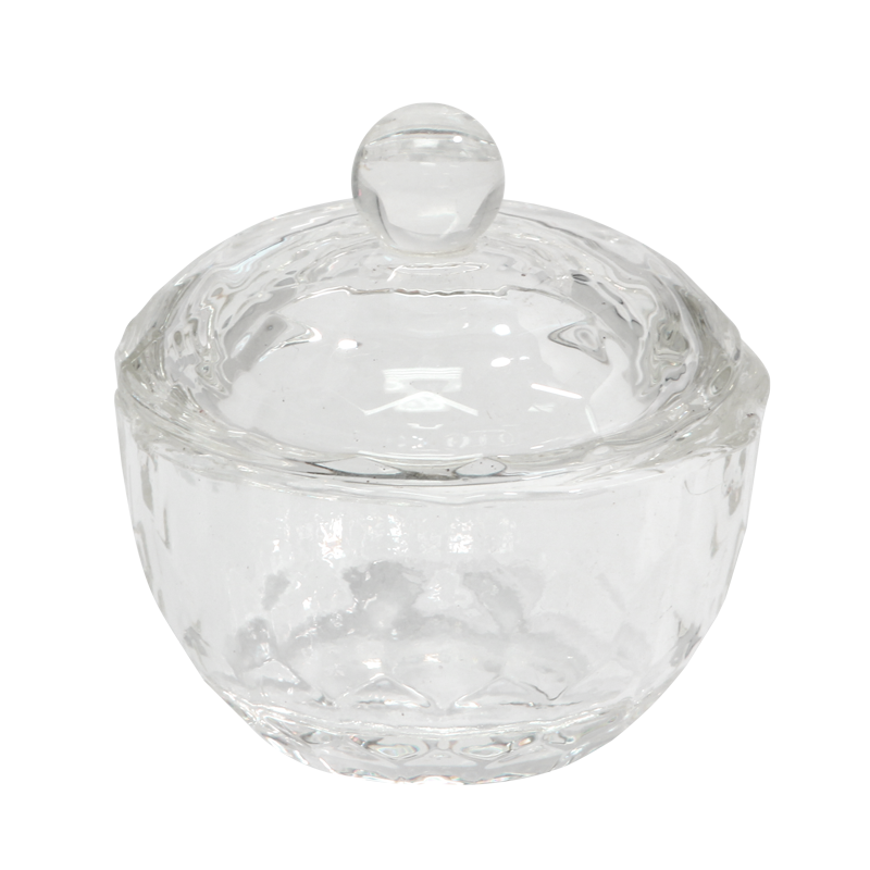 Contenant Cristal pour Poudre Rond Nid d'Abeille (Diam 40mm)