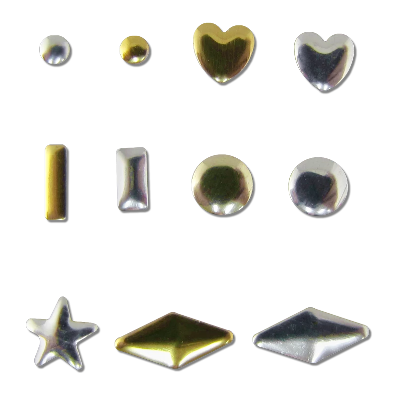 Decorative Metal Studs - Gold and Silver