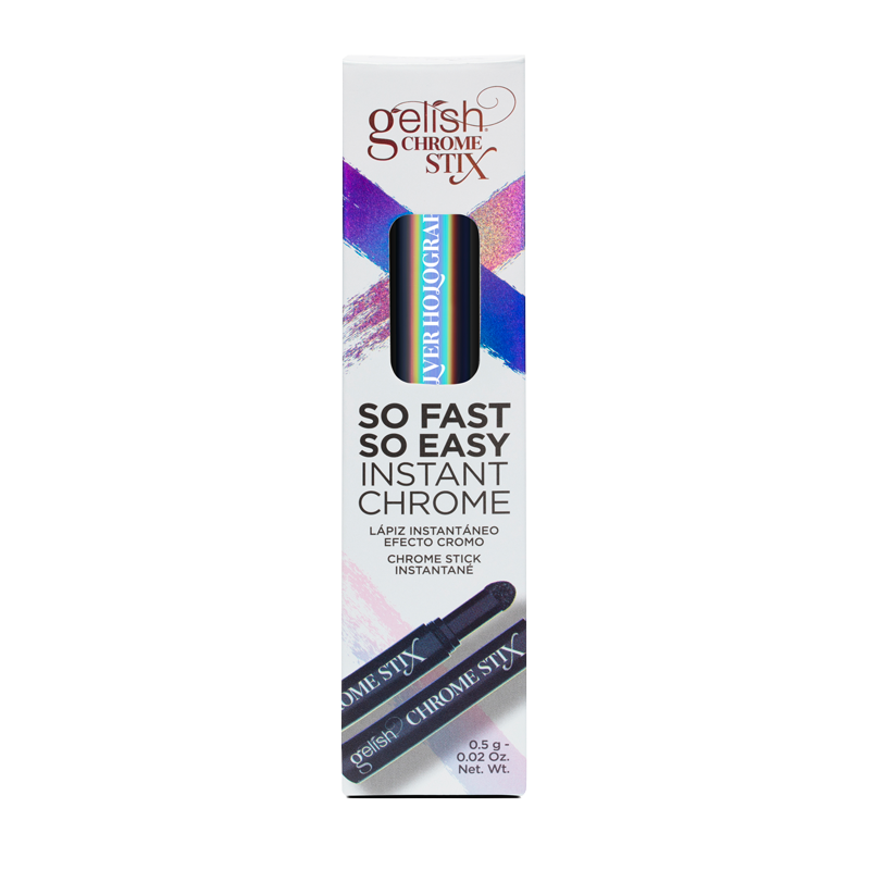 Gelish Chrome Stix Crayon à Effet Chrome Argent Holo. 5g