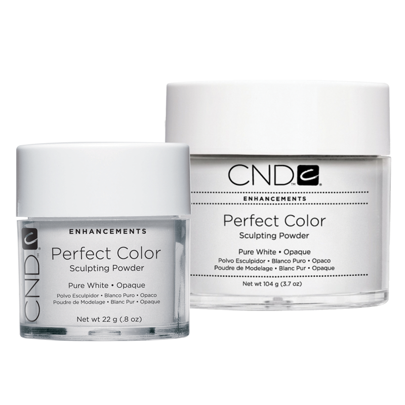 CND Perfect Color Poudre acrylique Pure White opaque