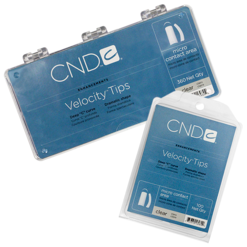 CND Prothèses Velocity Tips Claires - boite