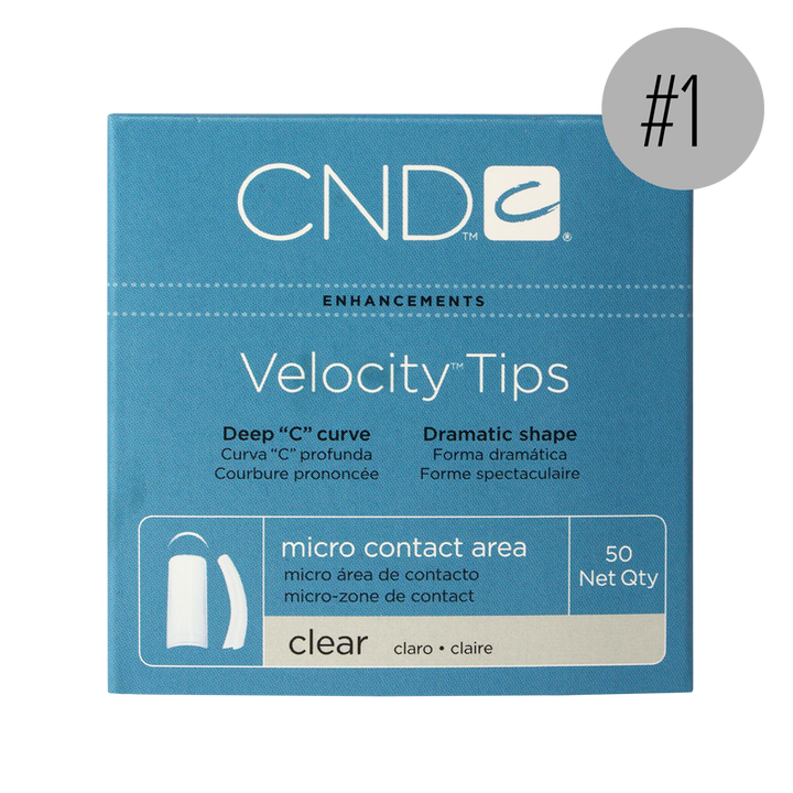 CND Prothèses Velocity Tips Claires 