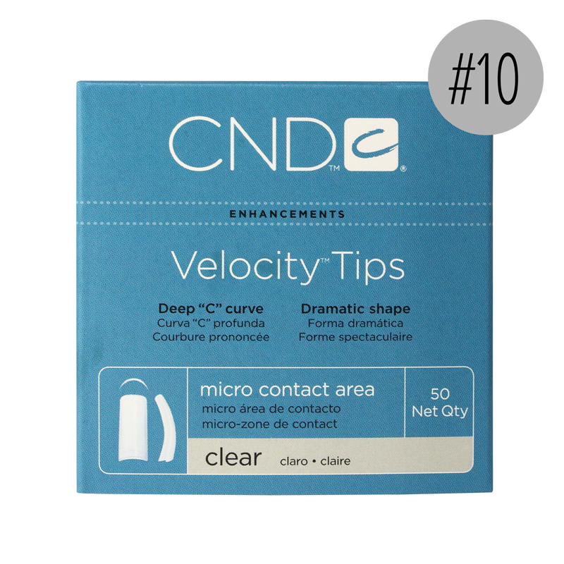 CND Prothèses Velocity Tips Claires 