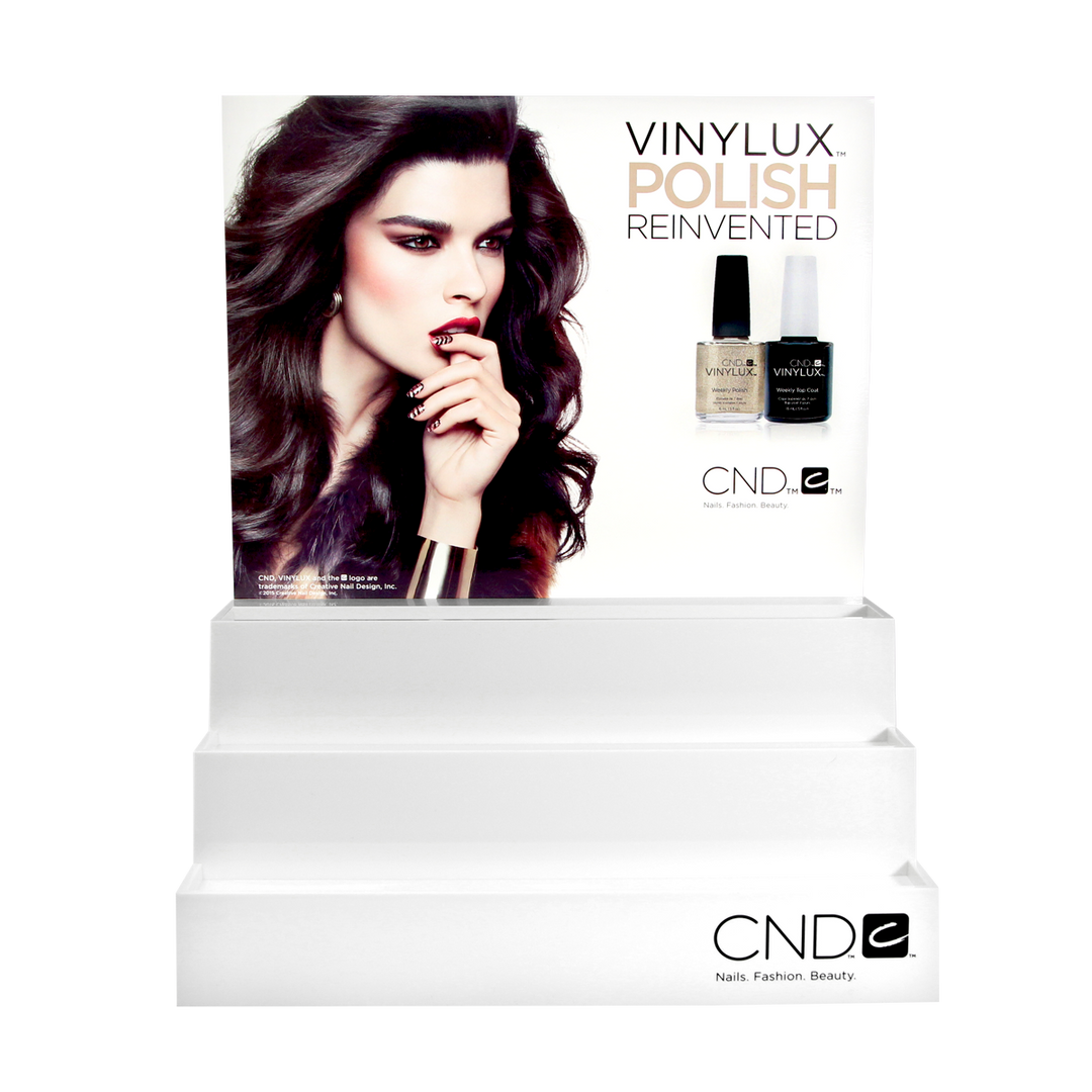 CND Présentoir à vernis Escalier 3 étages Vinylux ou Shellac (18 bouteilles)