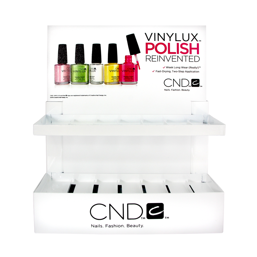 présentoir en métal à vernis Vinylux CND