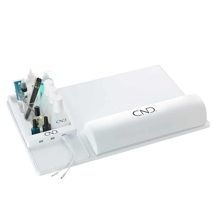 CND Caddie Plateau avec Coussin et 3 Ports USB