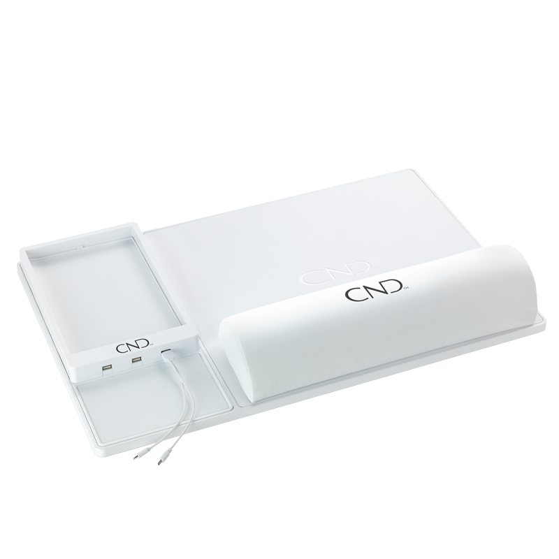 CND Caddie Plateau avec Coussin et 3 Ports USB