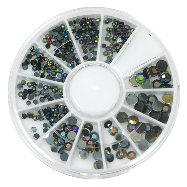 Carrousel de Pierres Rondes noires holographiques
