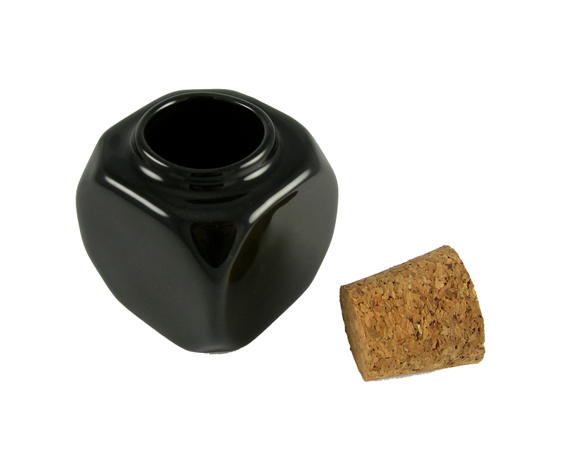 Pot de Porcelaine Épais pour Liquide de Monomer Noir