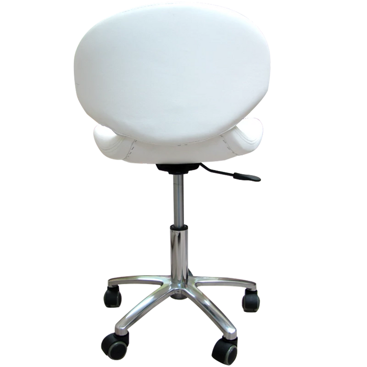 Pedicure and Manicure Chair with Low Backrest - White