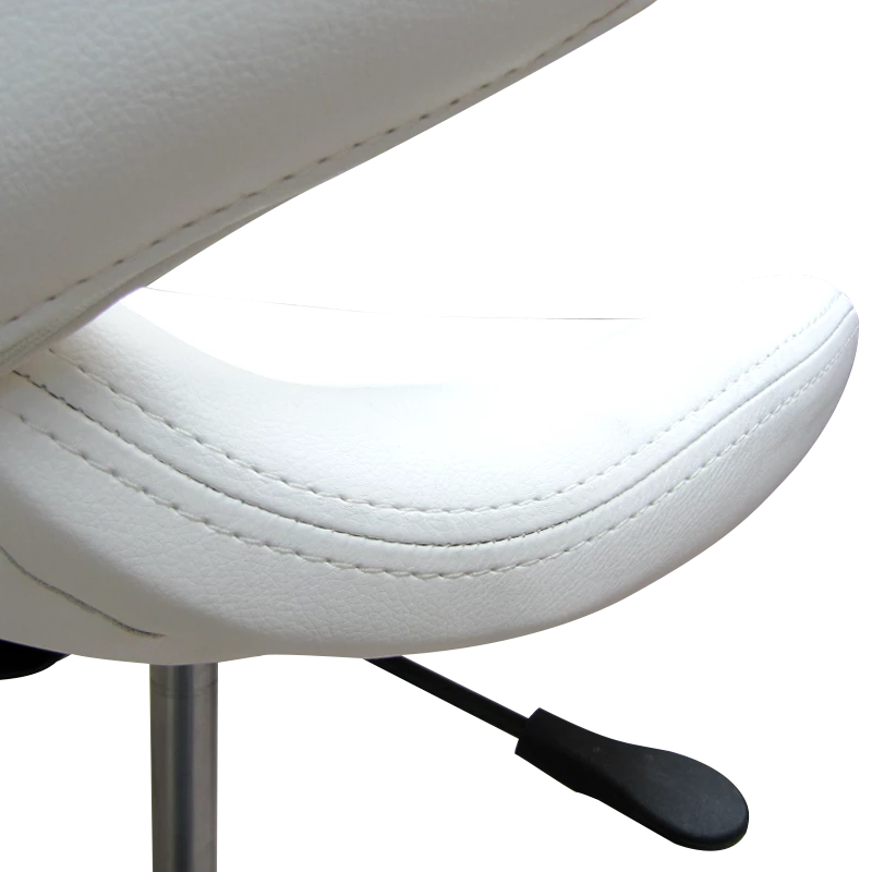 Pedicure and Manicure Chair with Low Backrest - White