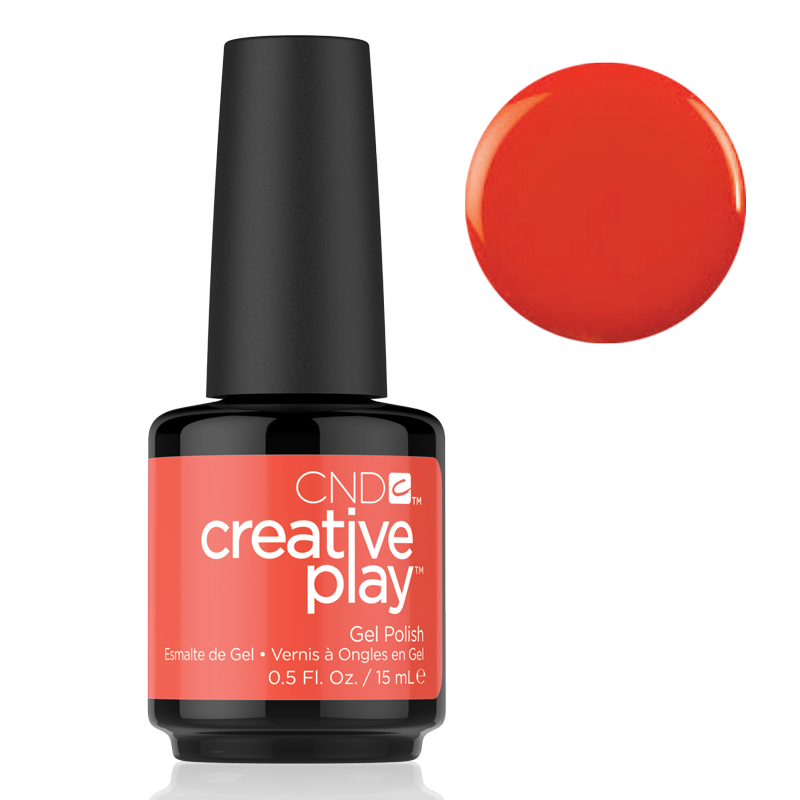 Vernis gel orange #499 Tangerine Rush CND Creative Play