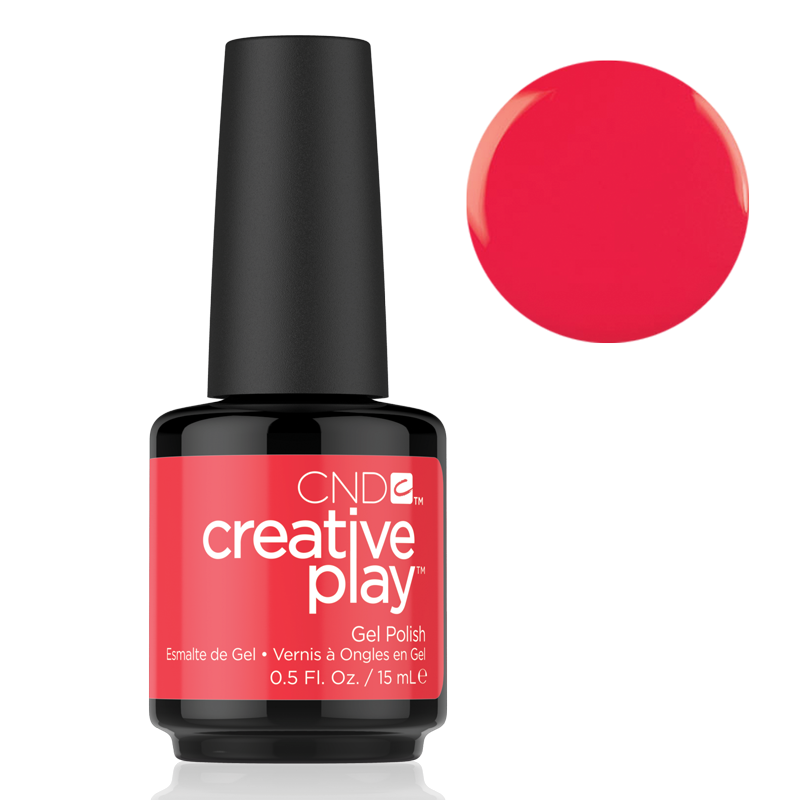 Vernis gel rose rouge #453 Hottie Tomattie CND Creative Play 