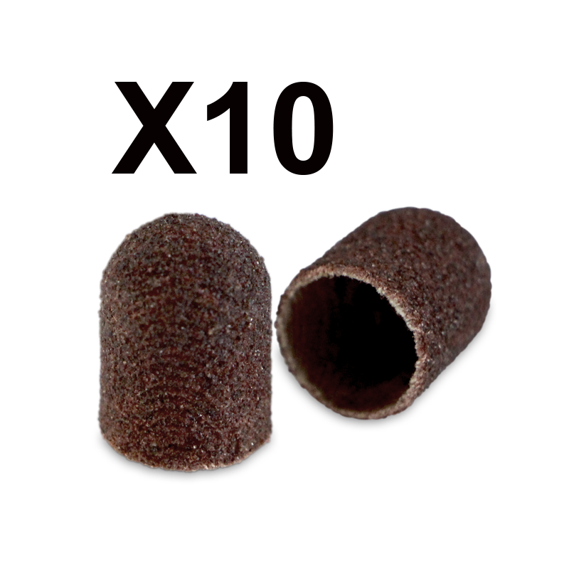 Cylindres à Sabler Capuchon 10x15 Médium grit 120 - 10 pcs