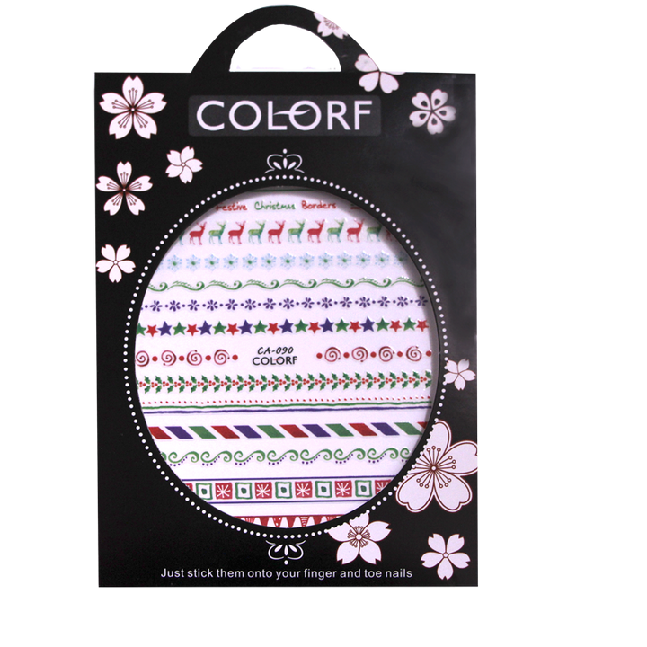 3D Nail Sticker Christmas Deer Star CA-090