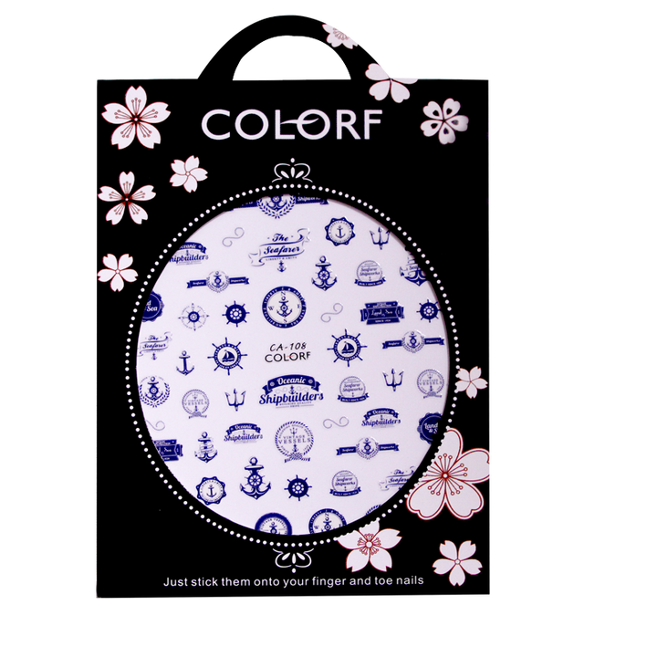 3-D Nail Sticker model Boat &amp; Anchor CA-108