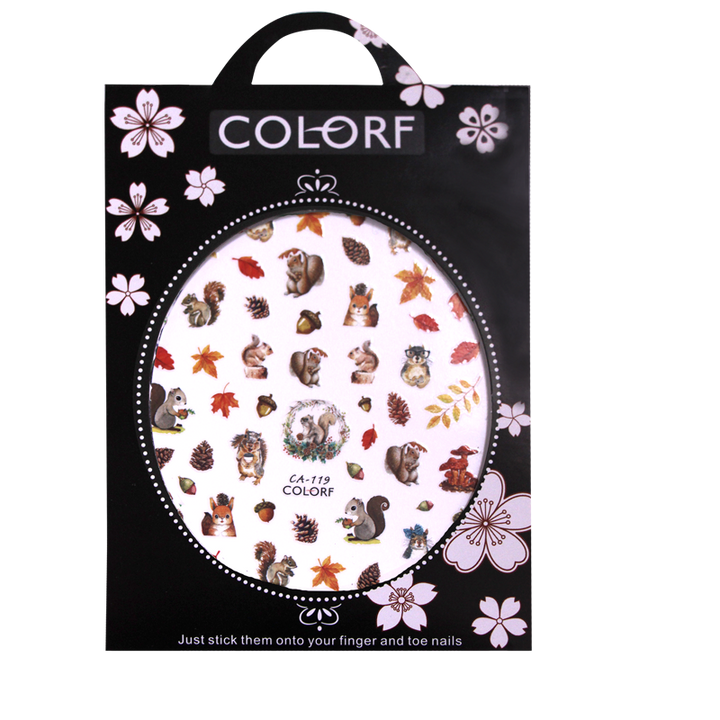 3D Nail Sticker Squirrel CA-119