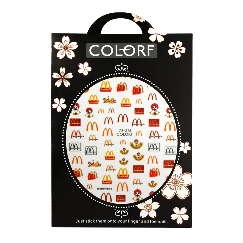 3D Nail Sticker McDonald CA-313