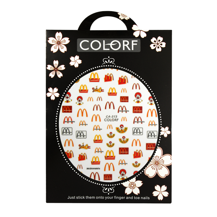 3D Nail Sticker McDonald CA-313