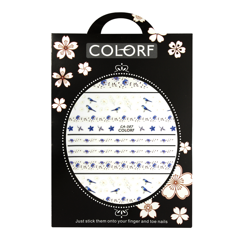 Décalques ongles Oiseaux et Fleurs CA-387