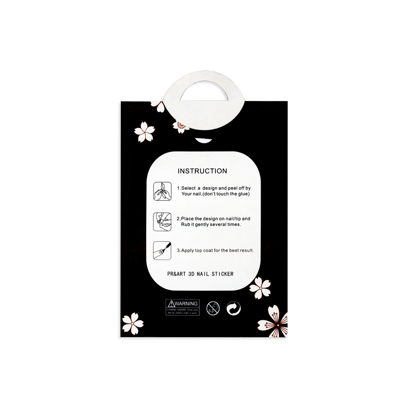 3D Nail Sticker Writings &amp; Heart CA-624