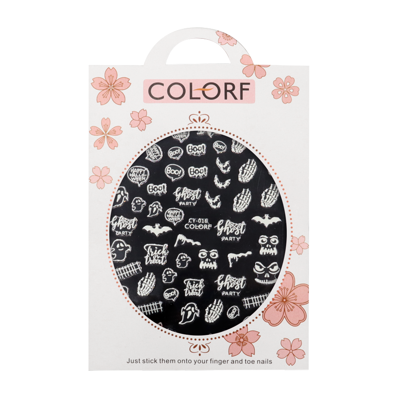 3D Nail Sticker Halloween Glow in the Dark CY-016