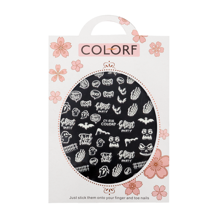 3D Nail Sticker Halloween Glow in the Dark CY-016