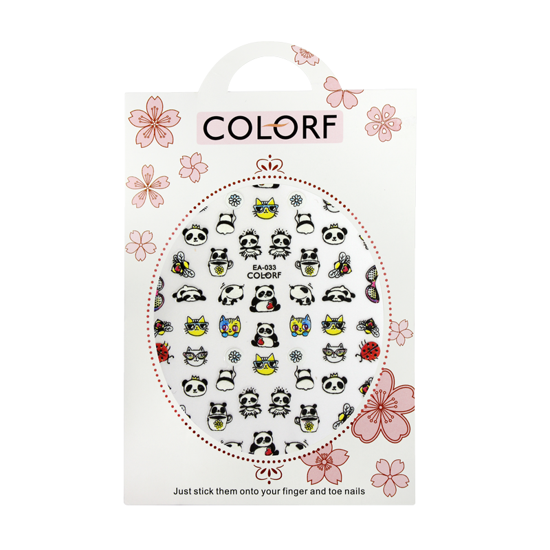 sticker ongles Panda Chat EA-033