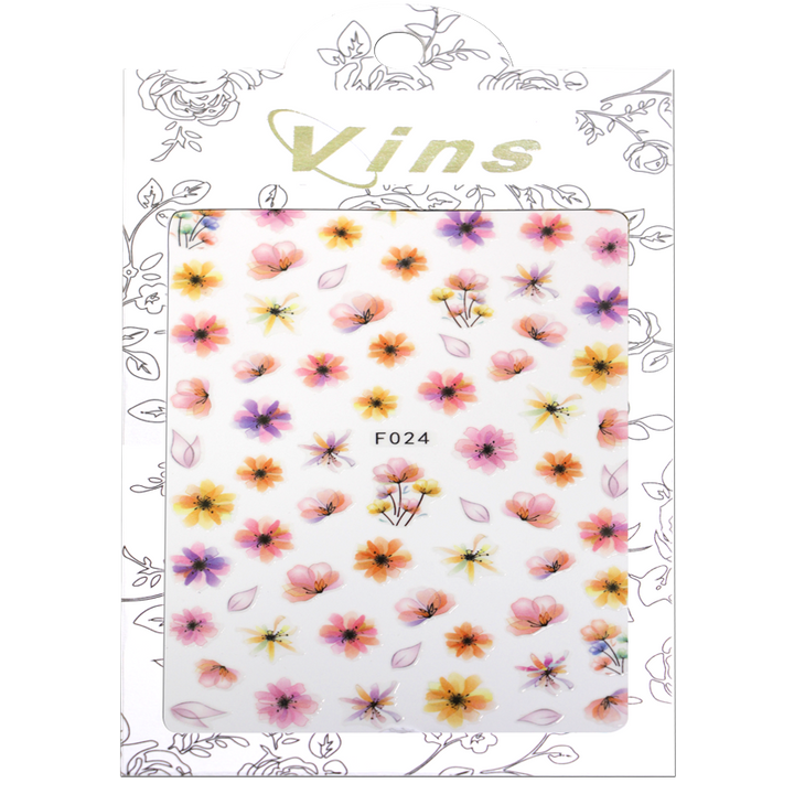 3D Nail Sticker Flower F024