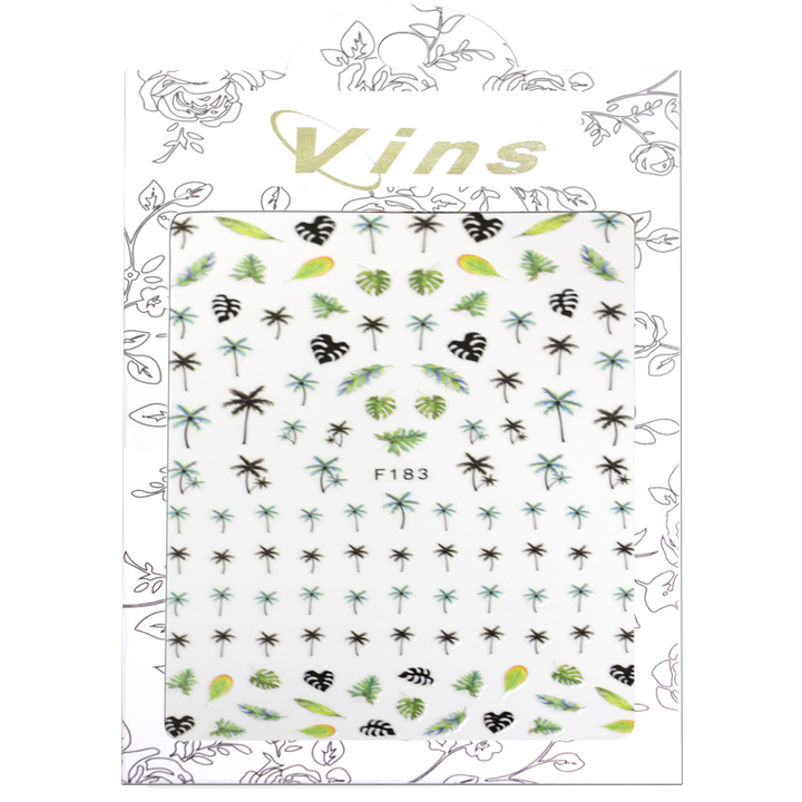 Décalques ongles modèle Palmier F183 sticker