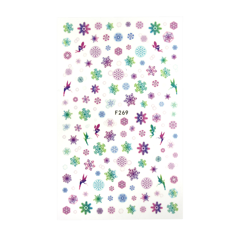 Décalques 3-D modèle Fées et Flocons F269