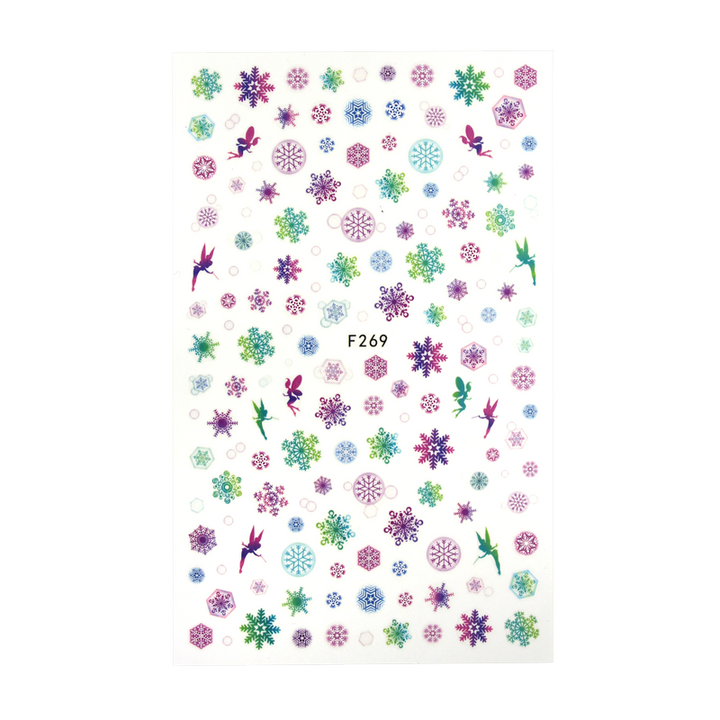 Décalques 3-D modèle Fées et Flocons F269