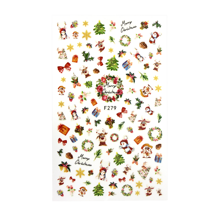 Décalques 3-D modèle Noël F279