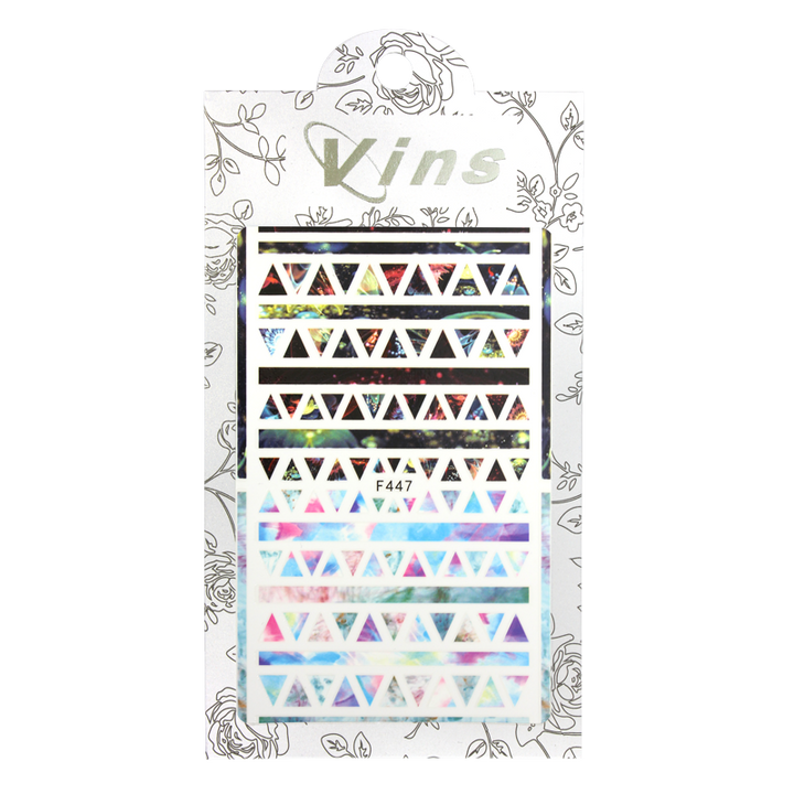 3D Nail Sticker Triangles &amp; Rectangles F447