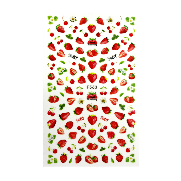 Décalques 3-D modèle Fraises F563