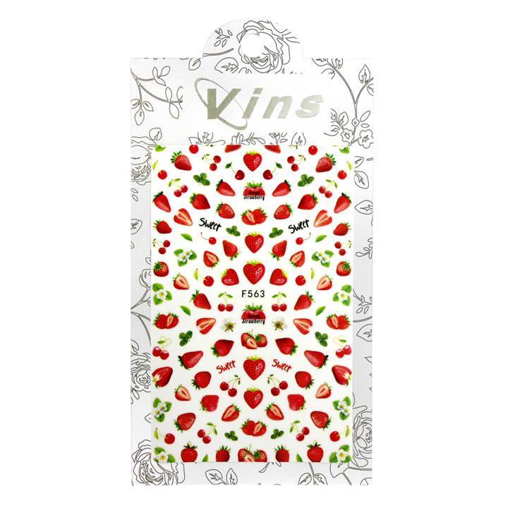Décalques 3-D modèle Fraises F563