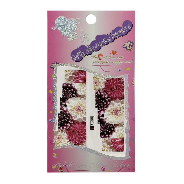 Water Decals - Flowers A888