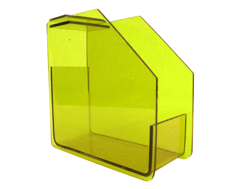 Distributeur de Forme en Acrylique Jaune