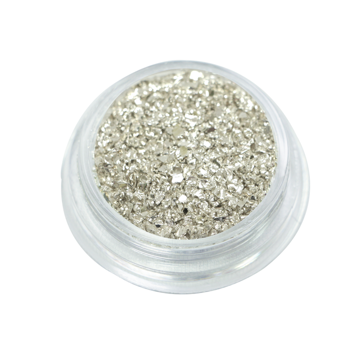 Nail Art Shell Decoration - Metallic Silver