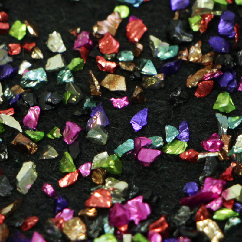 Déco. Fragment de Coquillage Métallique Multicolore