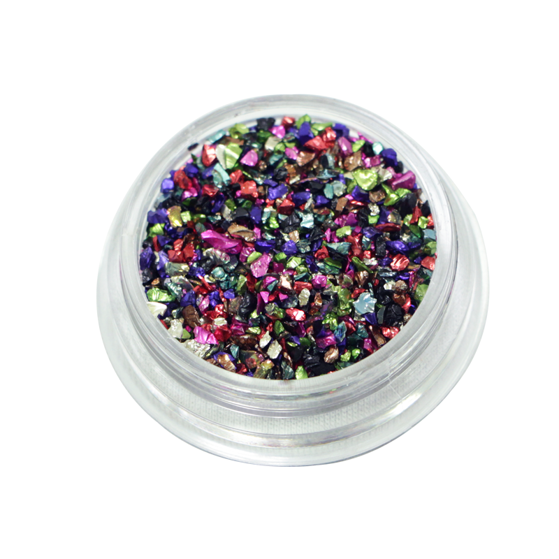 Nail Art Shell Decoration - Metallic Multicolored