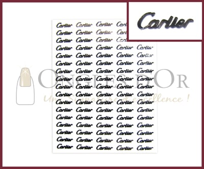 Décalques Logo Argent Cartier (DLA76)