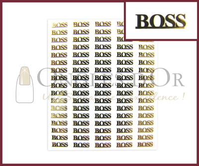 Décalques Logo Or Hugo Boss (DLO19)